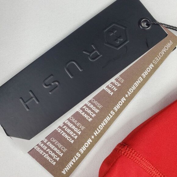 $50 NEW L UNDER ARMOUR Rush STAMINA RED SHORT SLEEVE COMPRESSION SHIRT LARGE NWT - Picture 5 of 13